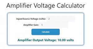 Amplifier Voltage Calculator