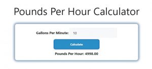 Pounds Per Hour Calculator